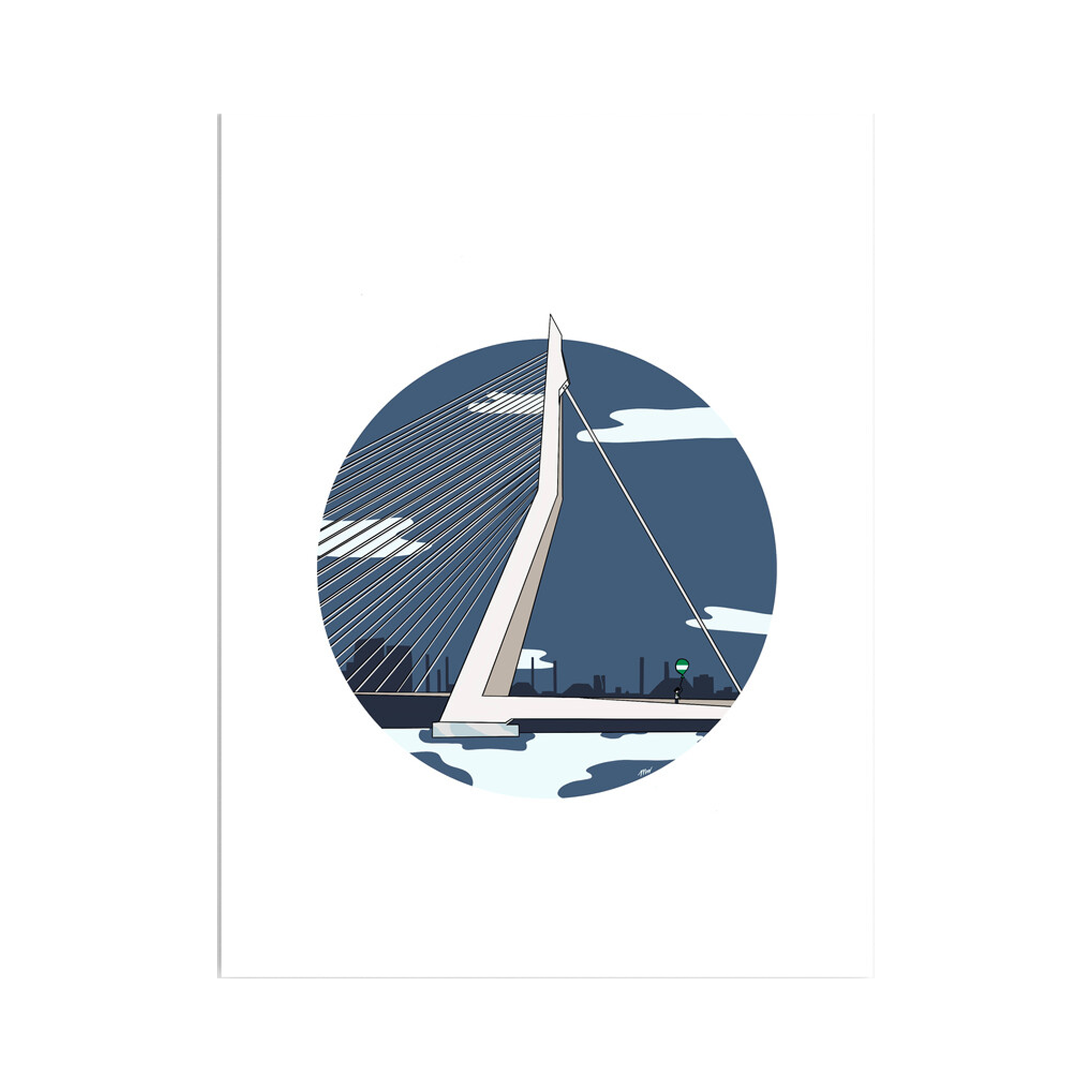 Afbeelding Artprint Erasmusbrug 