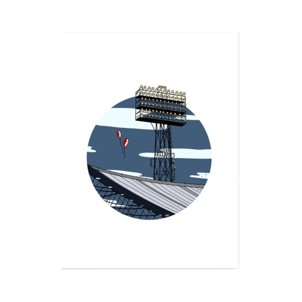 Afbeelding Artprint De Kuip lichtmast 