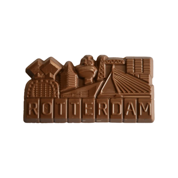 Afbeelding  Rotterdam Skyline chocoladereep melk 
