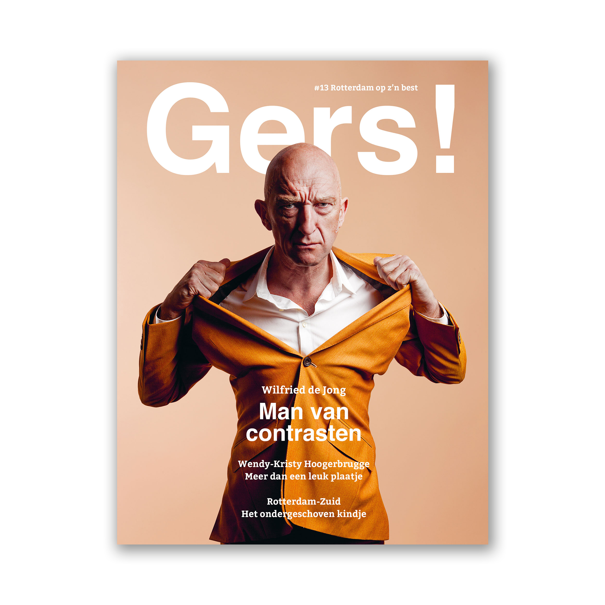 Afbeelding van Gers! magazine editie 13 met op de cover rotterdammer Wilfried de Jong.