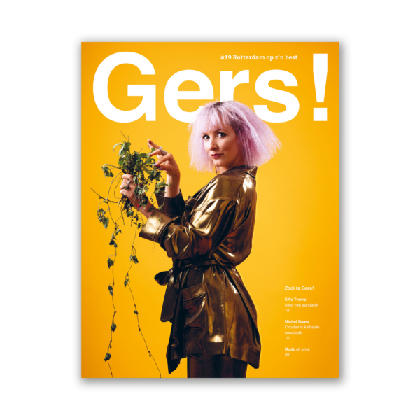 Afbeelding van Gers! magazine editie 19 met op de cover theatermaakster Elfie Tromp.