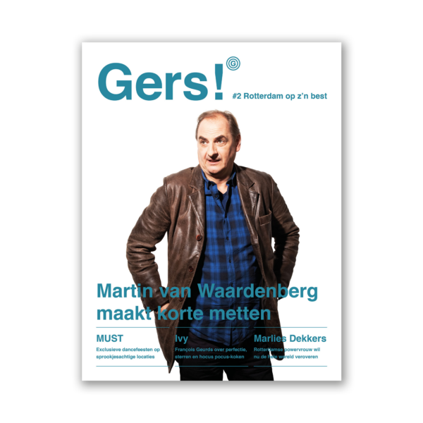 Afbeelding van Gers! magazine editie 2 met op de cover Rotterdammer Martin van Waardenberg.