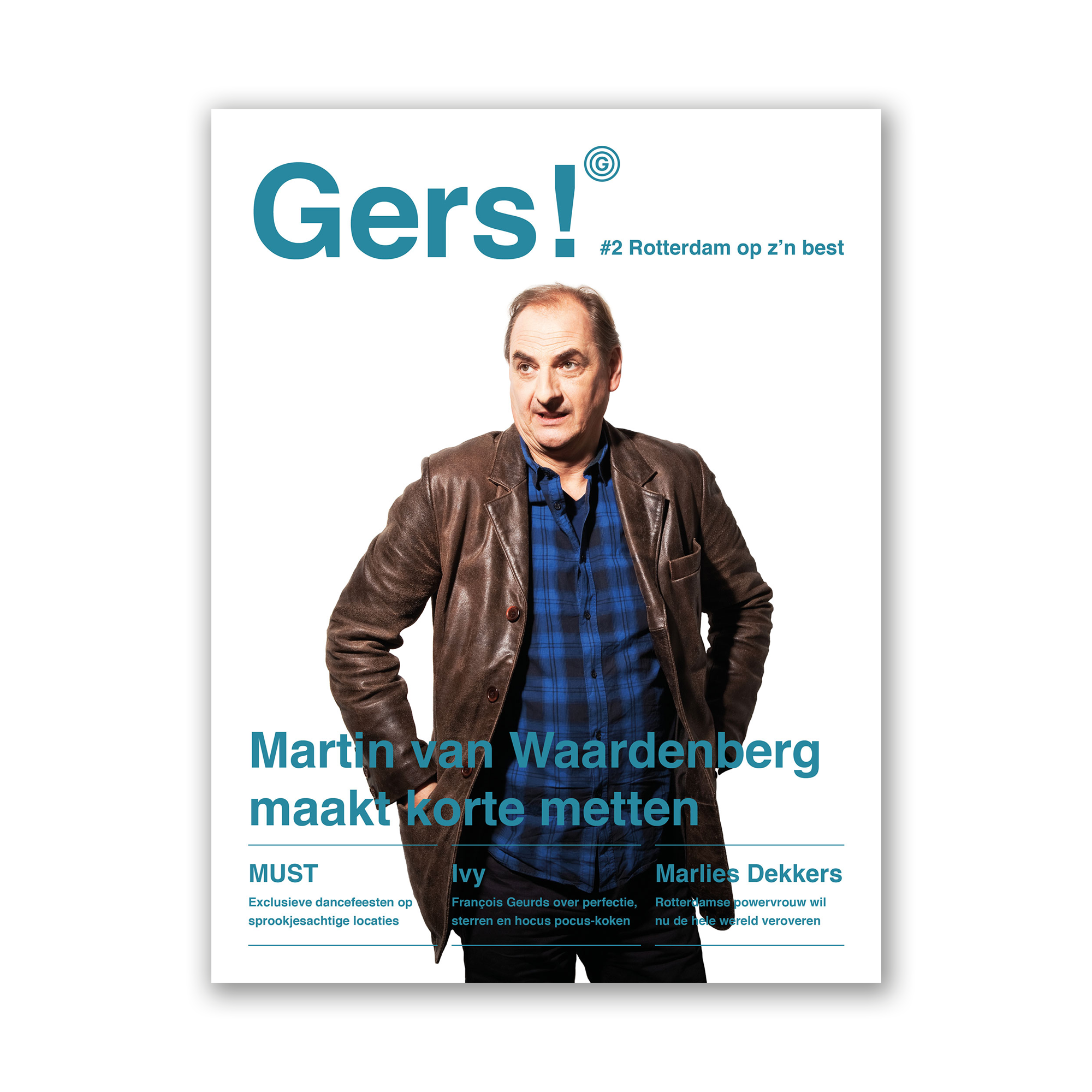 Afbeelding van Gers! magazine editie 2 met op de cover Rotterdammer Martin van Waardenberg.
