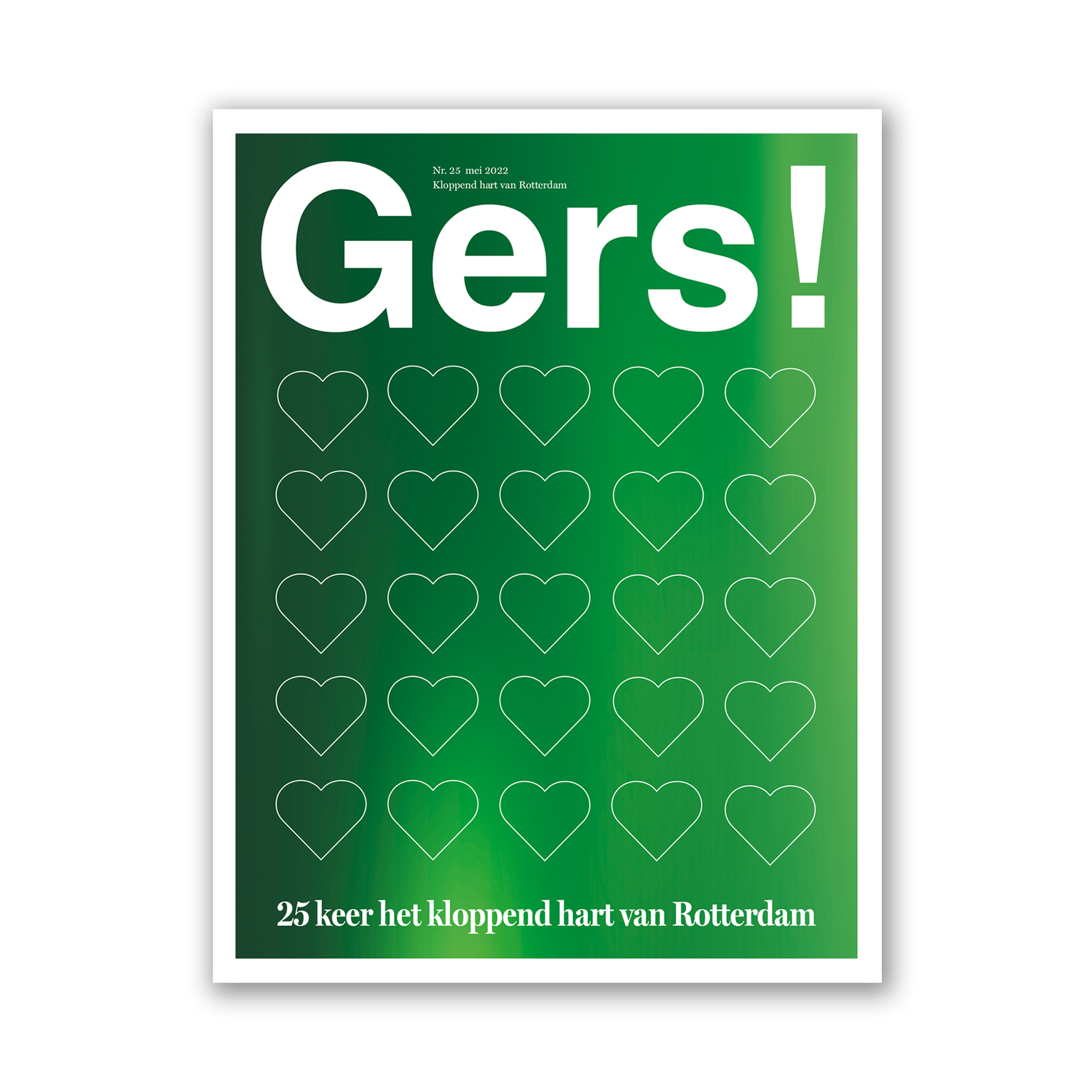 Afbeelding van Gers! magazine editie 25 met op de cover 25 hartjes 