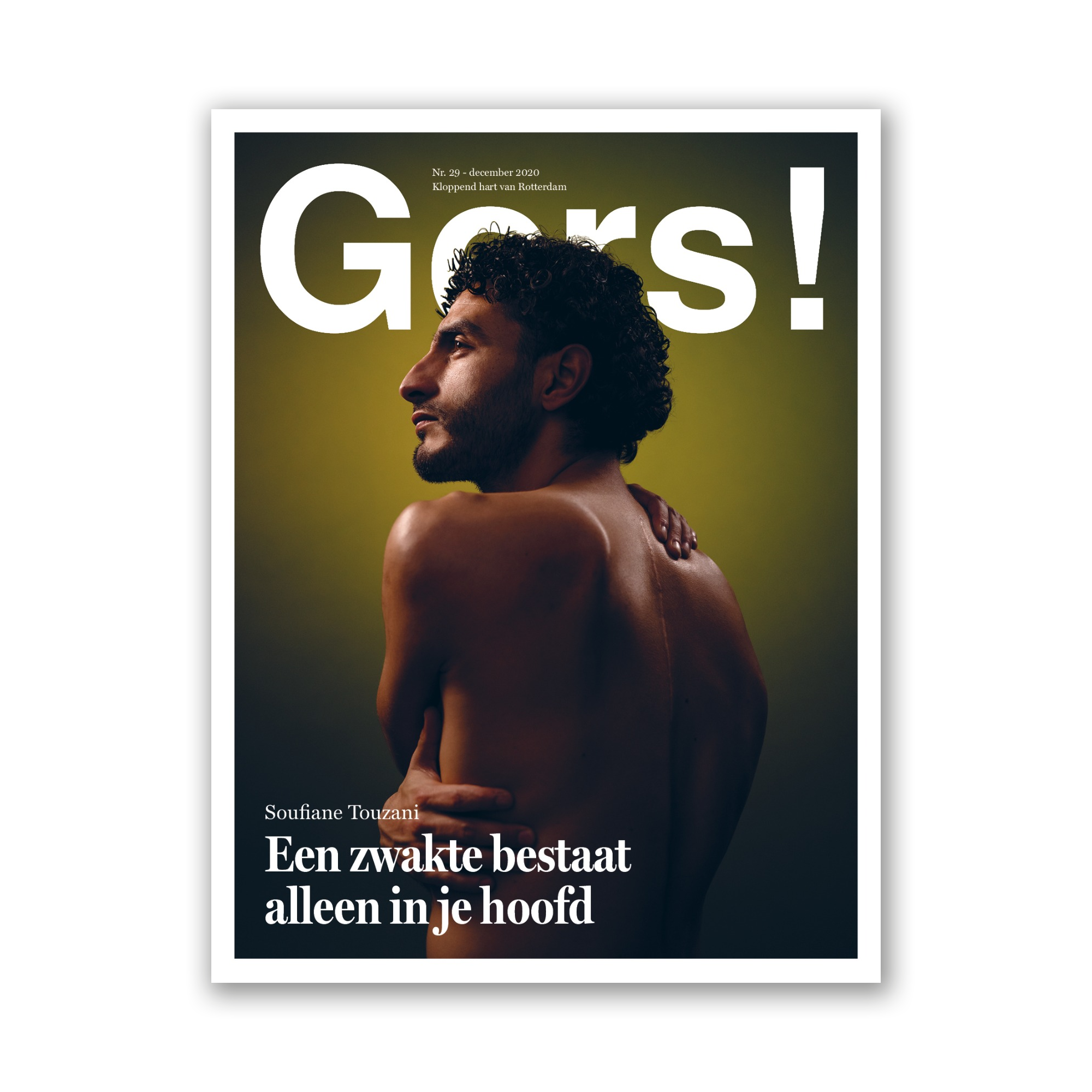 Afbeelding van Gers! magazine editie 28 met op de cover Rotterdammer en balkunstenaar Soufiane Touzani