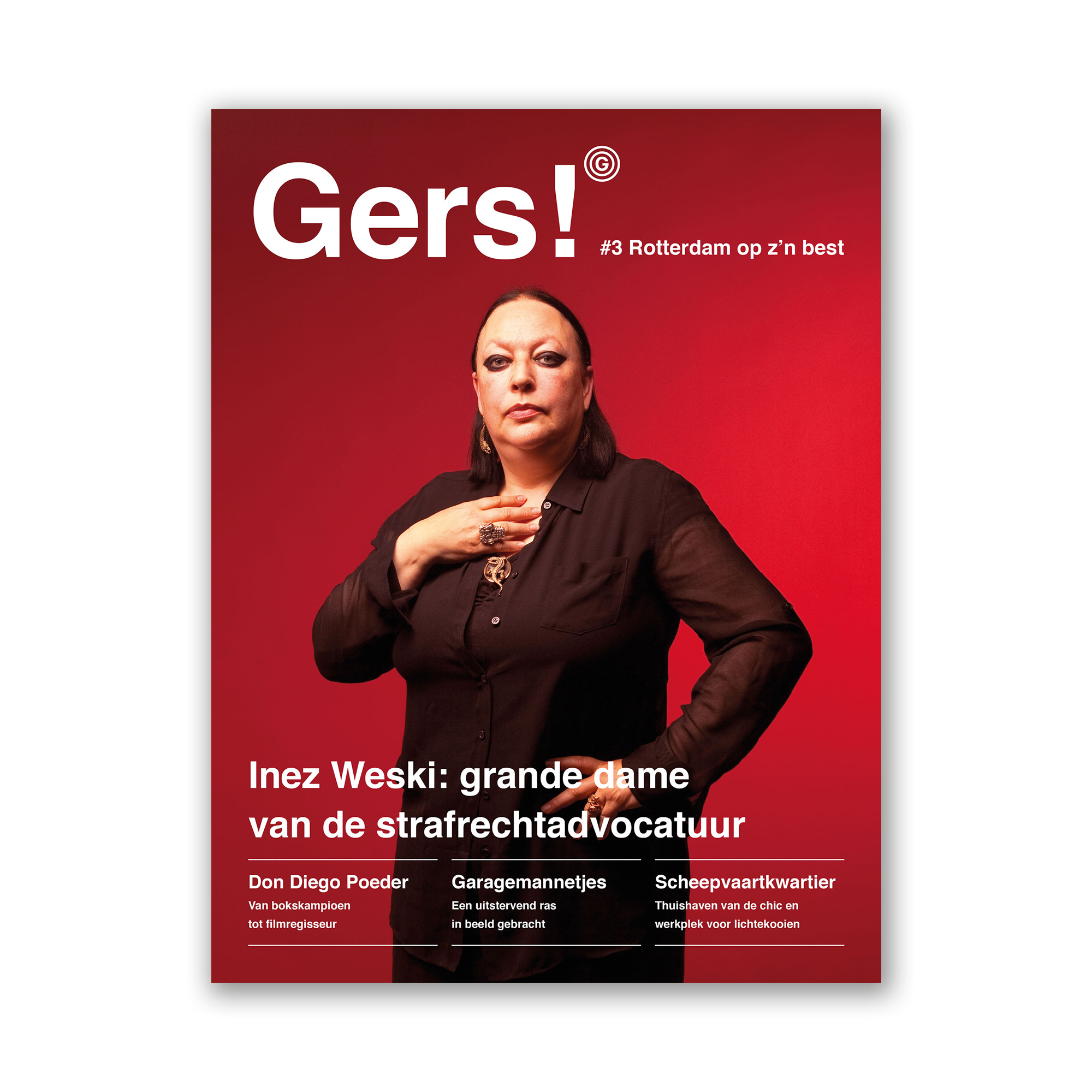 Afbeelding van Gers! magazine editie 3 met op de cover Rotterdammer en topadvocate Inez Weski