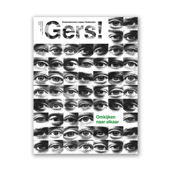 Afbeelding van Gers! magazine editie 37 met een cover van verschillende ogen die omkijken naar elkaar. 