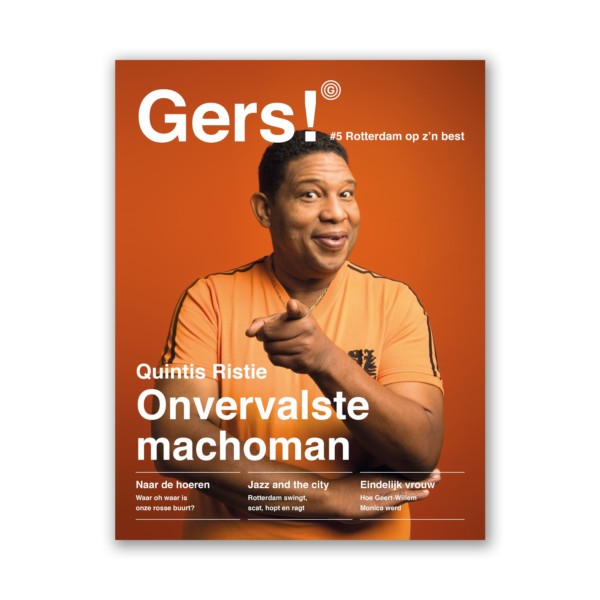 Afbeelding van Gers! magazine editie 5 met op de cover Rotterdammer Quintis Ristie