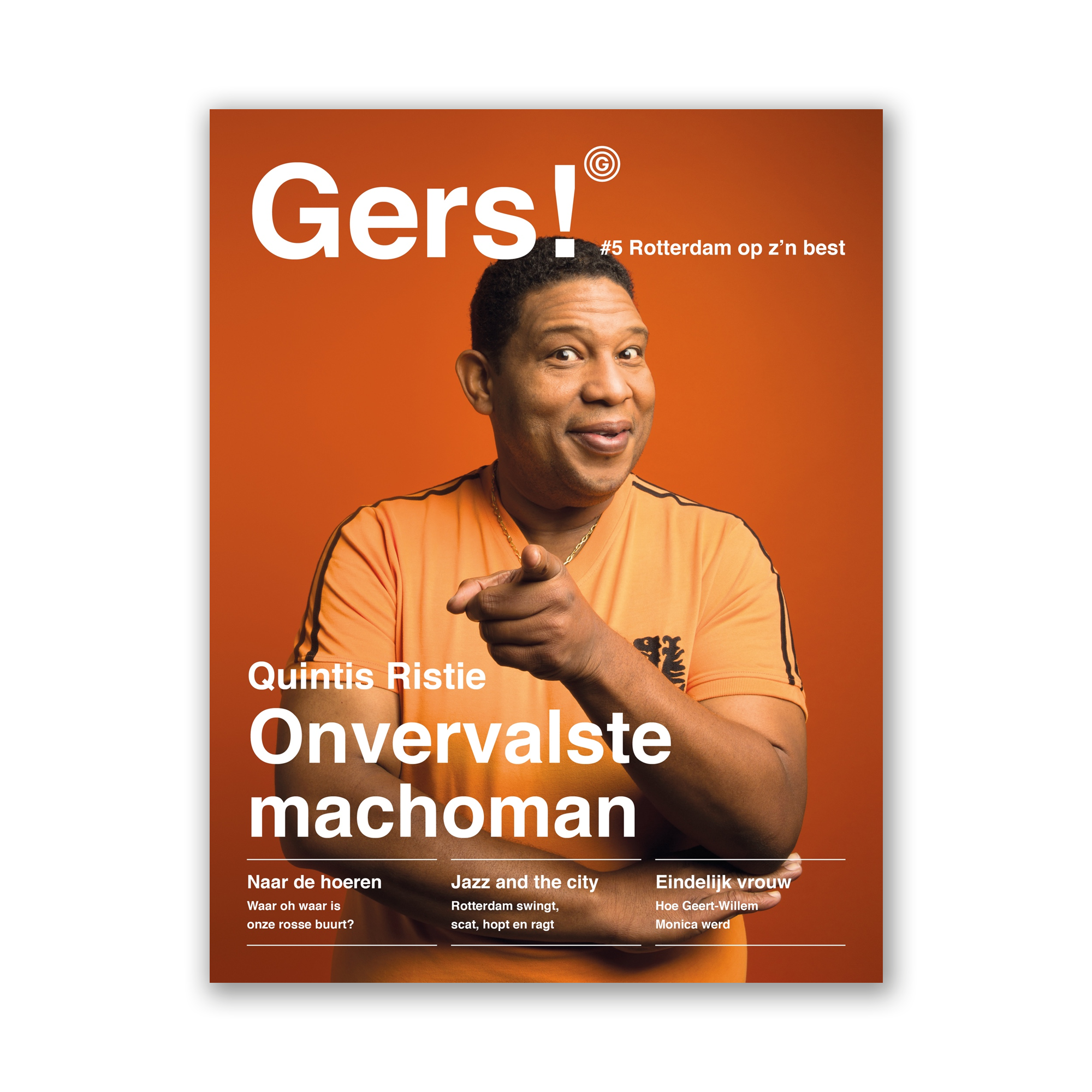 Afbeelding van Gers! magazine editie 5 met op de cover Rotterdammer Quintis Ristie