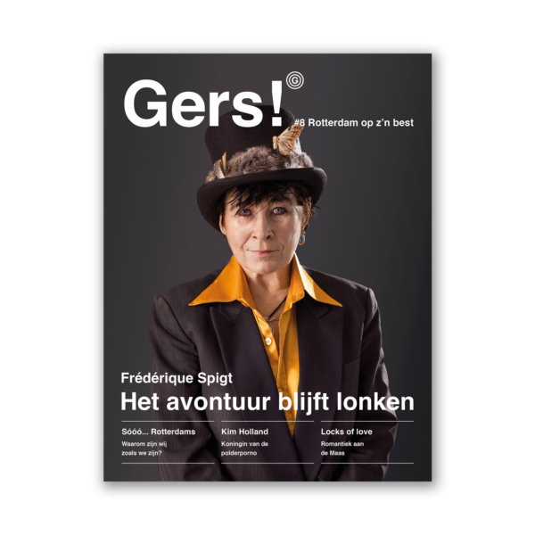 Afbeelding van Gers! magazine editie 8 met op de cover Rotterdammer Frederique Spigt