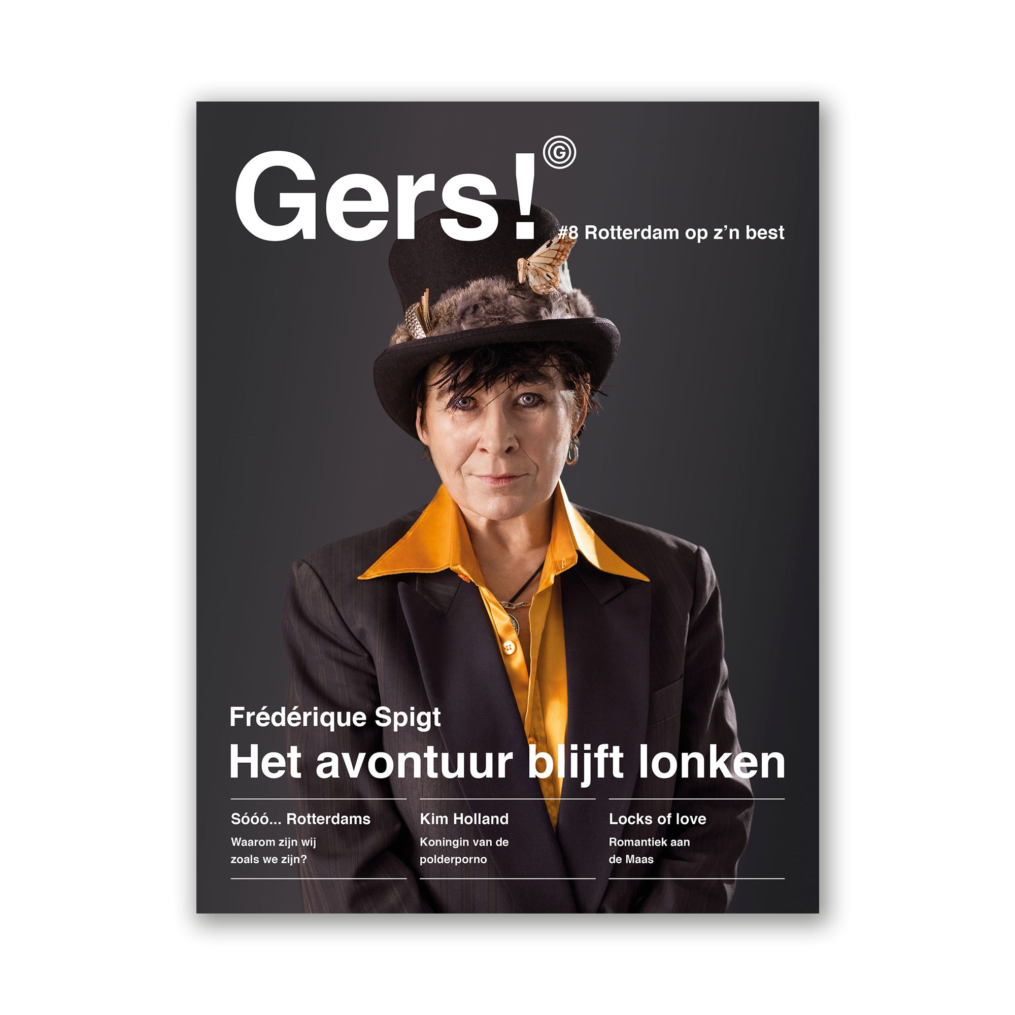 Afbeelding van Gers! magazine editie 8 met op de cover Rotterdammer Frederique Spigt