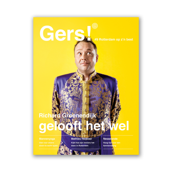 Afbeelding van Gers! magazine editie 9 met op de cover Rotterdammer Richard Groenendijk