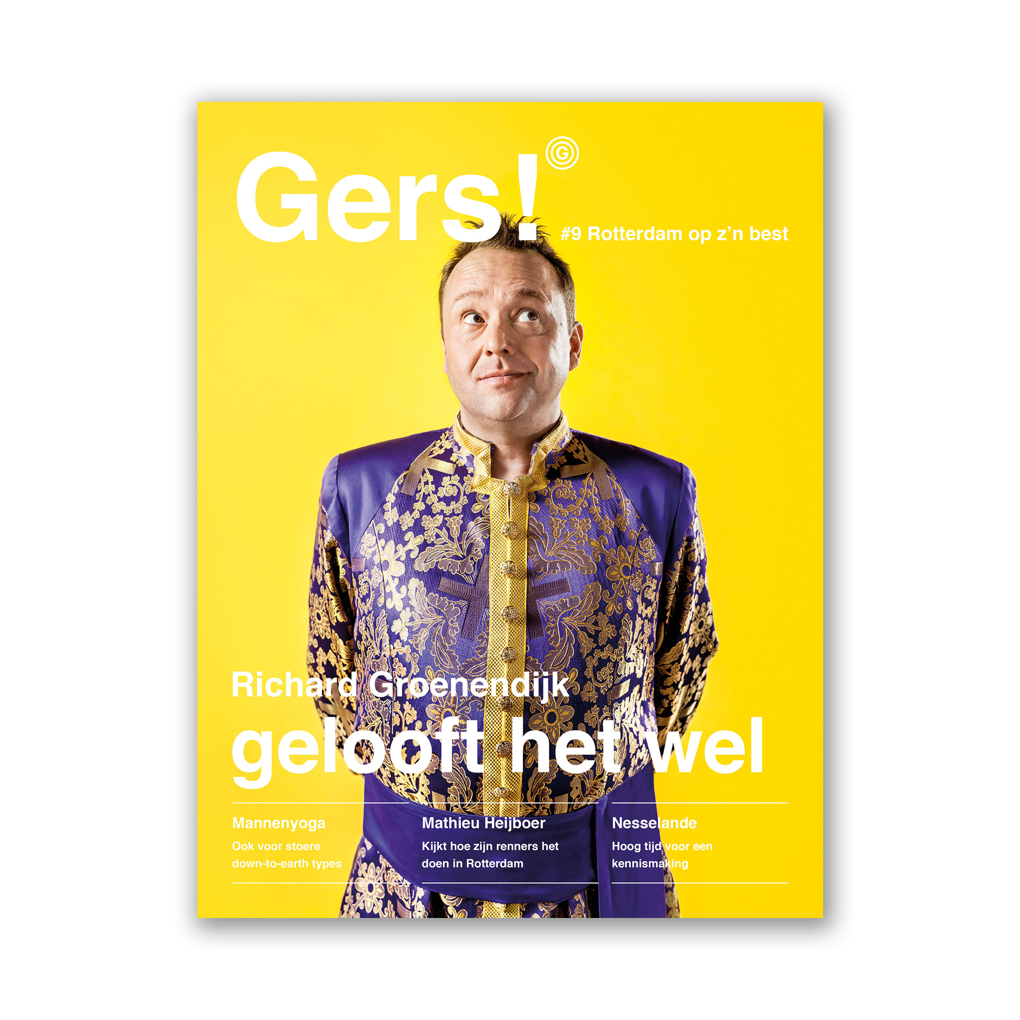 Afbeelding van Gers! magazine editie 9 met op de cover Rotterdammer Richard Groenendijk