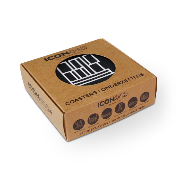 Afbeelding  Rotterdamse onderzetters iconen set 2 