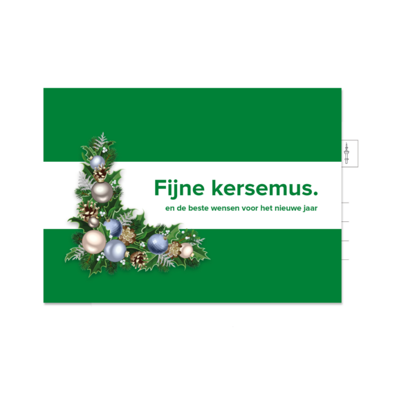 Afbeelding Kerstkaart "Fijne kersemus"  