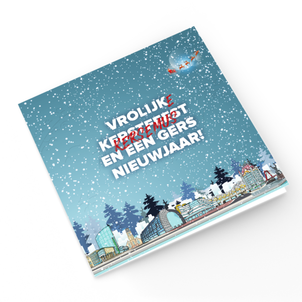Afbeelding  Kerstkaart "Vrolijk kerssemus" - 