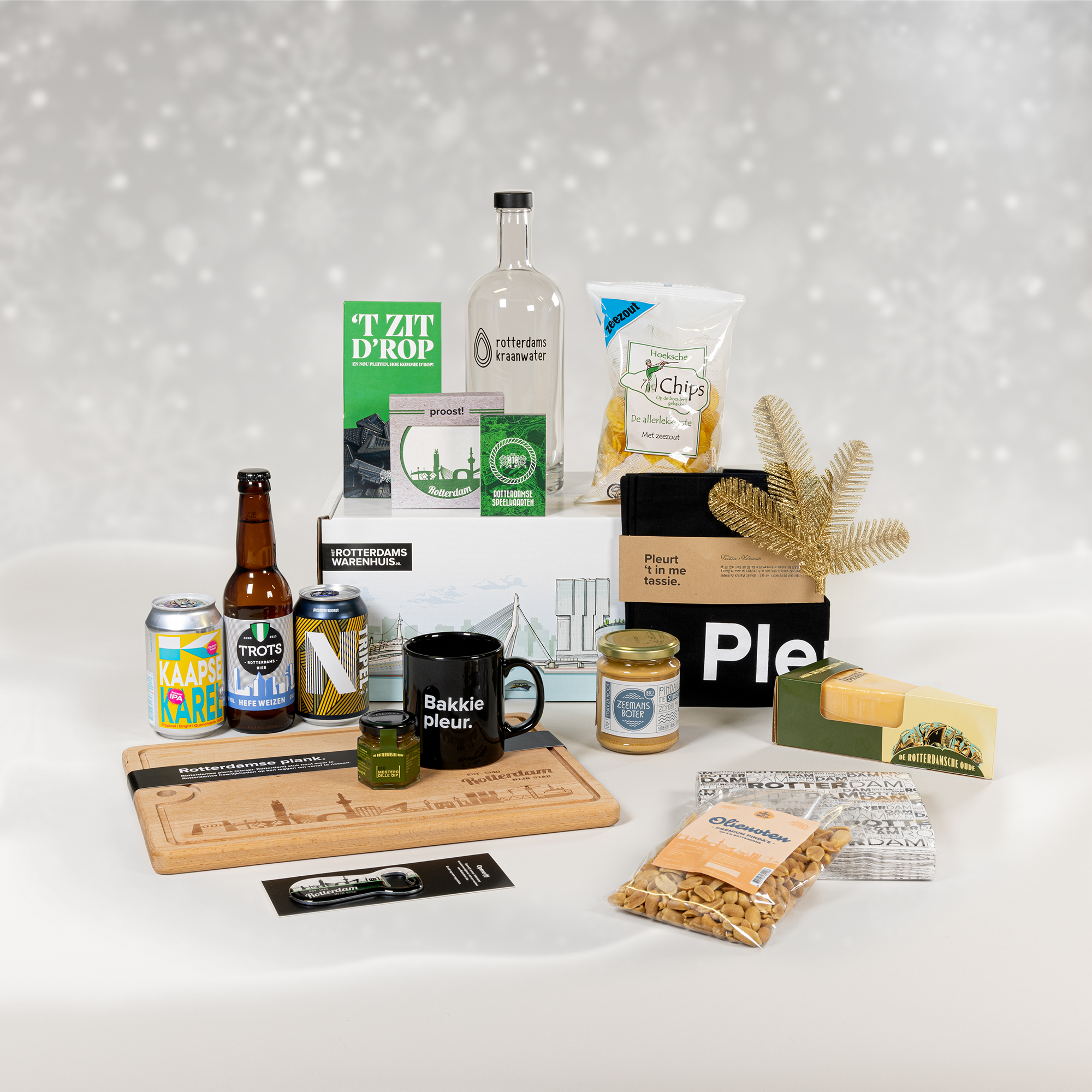 Afbeelding Kerstpakket 'mijn stad, jouw stad, onze stad' (variant allermooist)Rotterdams bier