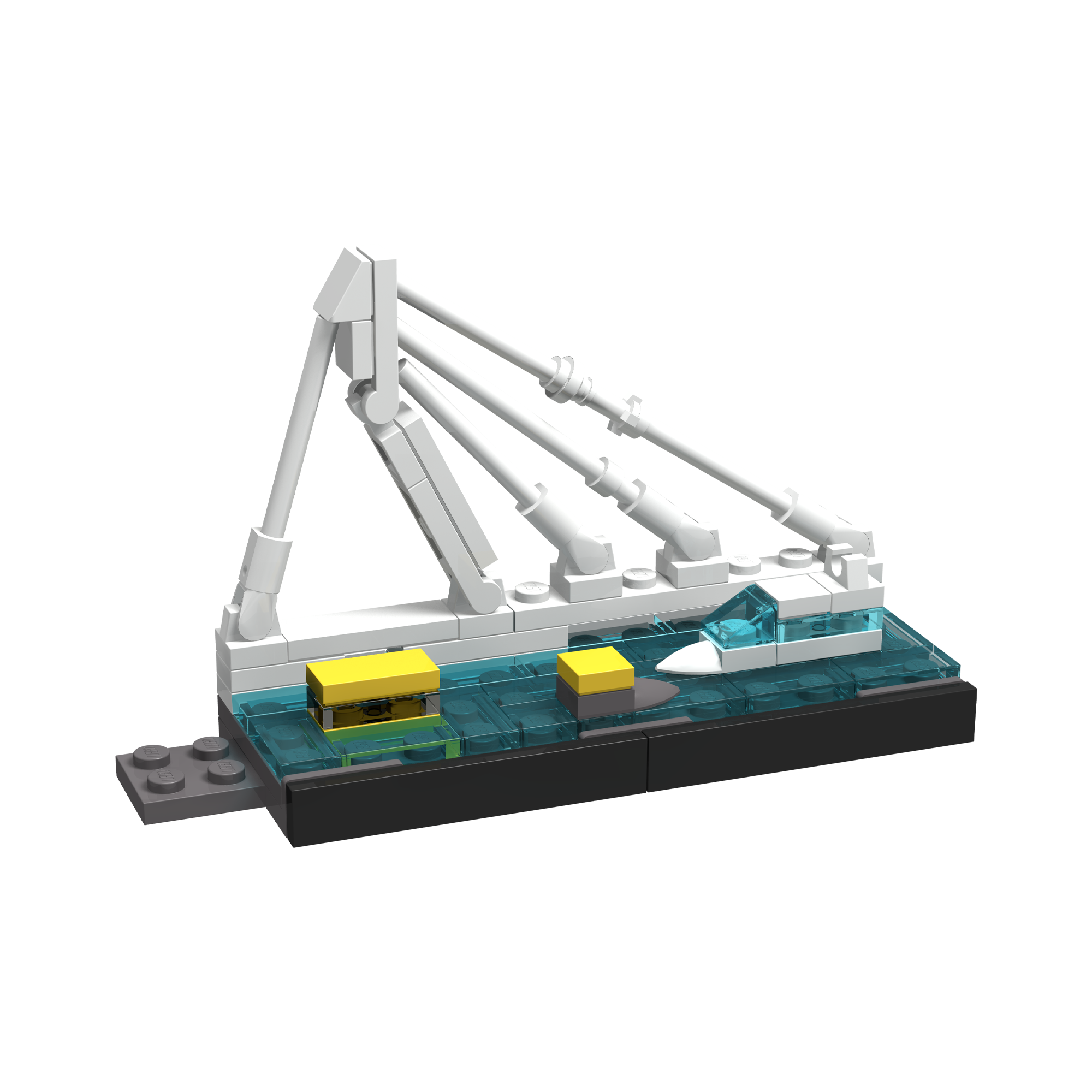 Afbeelding  Rotterdam Erasmusbrug LEGO set