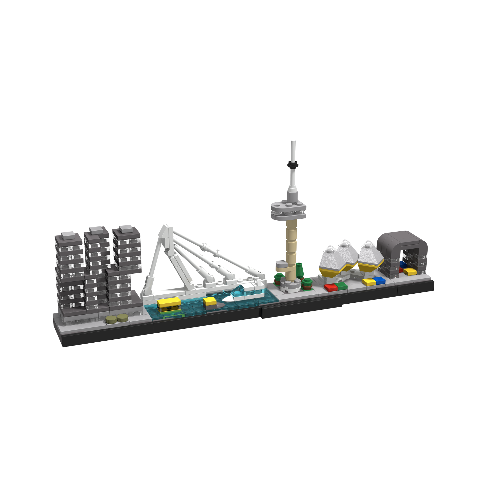 Afbeelding  Rotterdam Skyline LEGO set