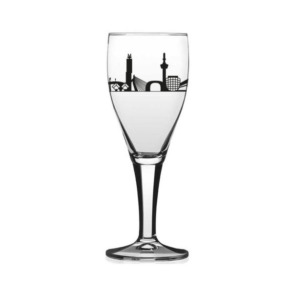 Afbeelding Luxe Rotterdams bierglas Skyline 