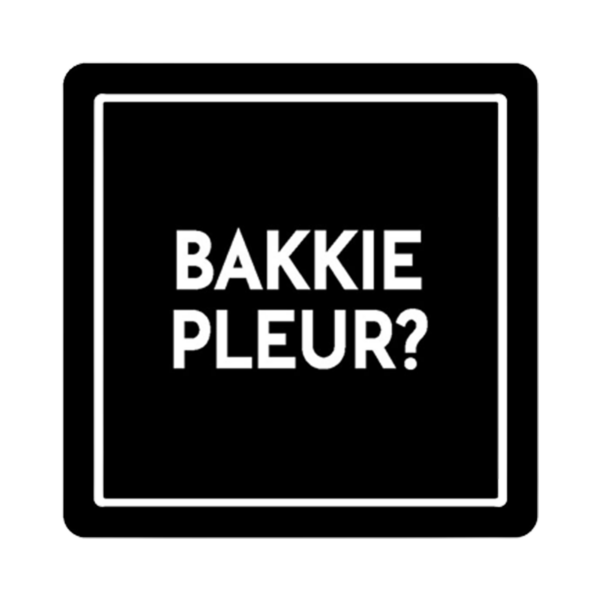 Afbeelding Rotterdamse onderzetter tekst  "Bakkie Pleur?