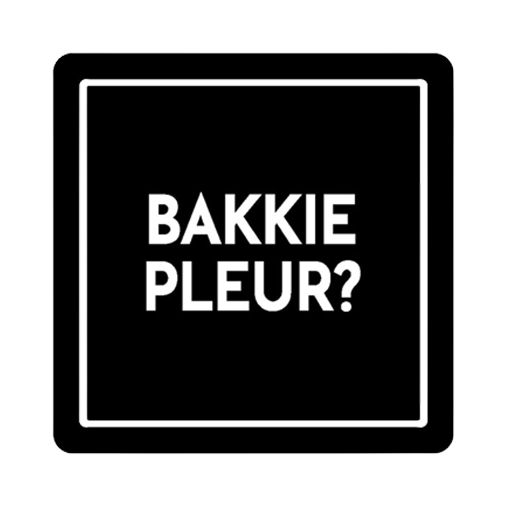 Afbeelding Rotterdamse onderzetter tekst "Bakkie Pleur?