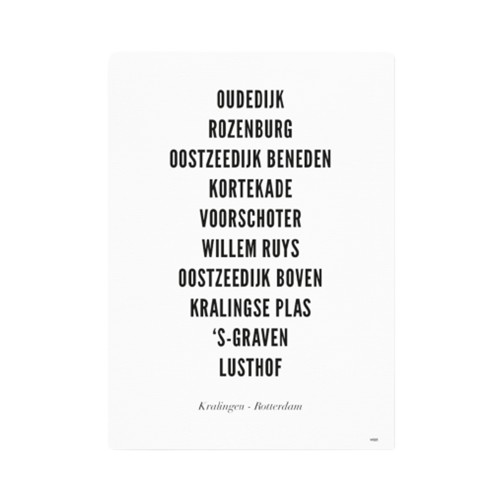 Afbeelding Poster Rotterdam Kralingen 