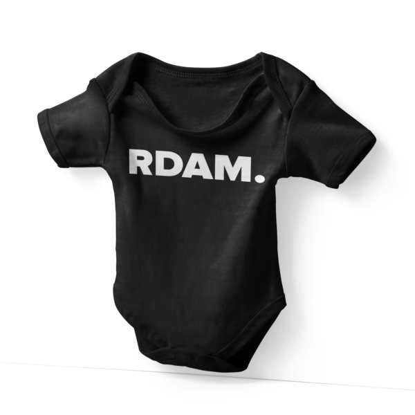 Afbeelding  Rotterdams rompertje RDAM. zwart 