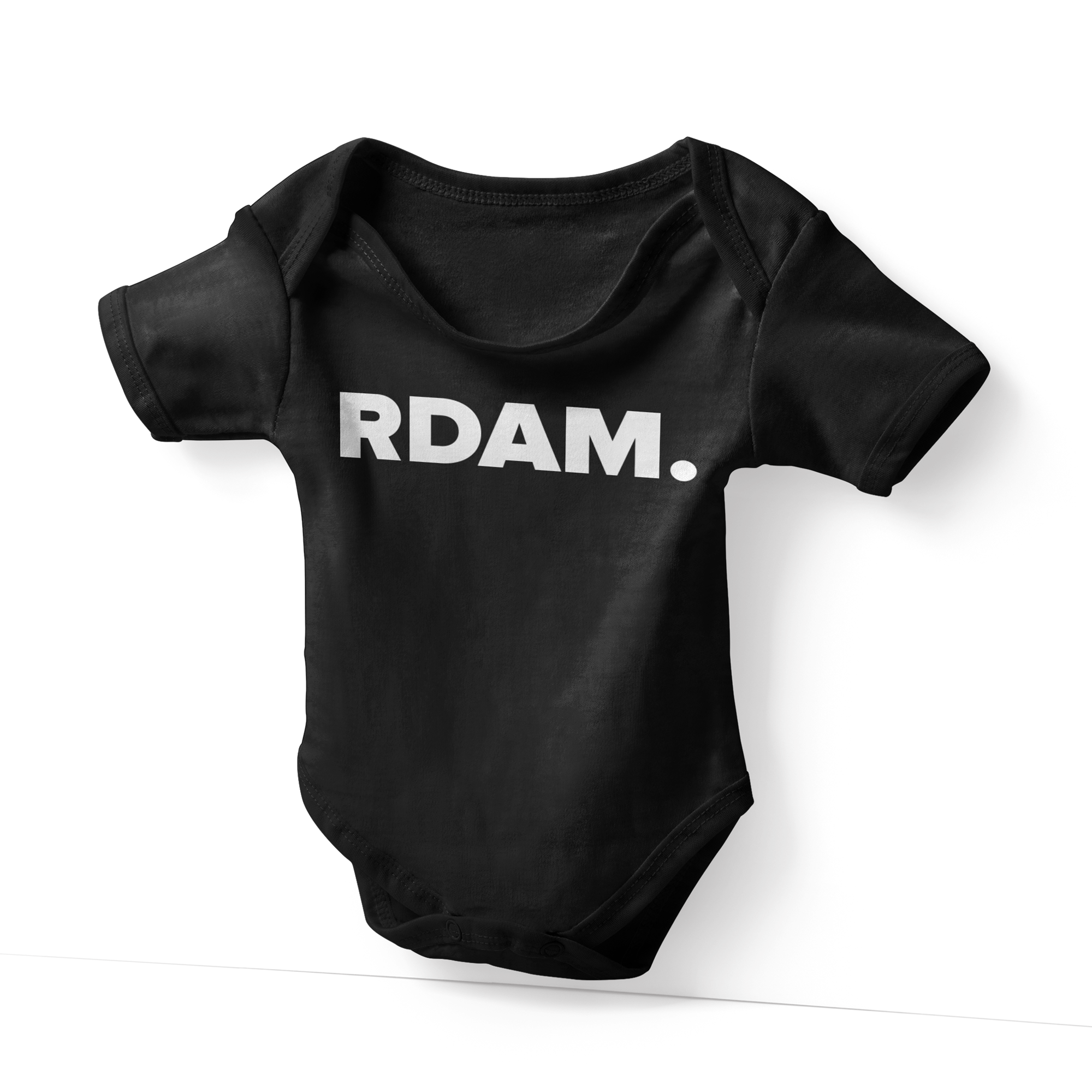 Afbeelding  Rotterdams rompertje RDAM. zwart 