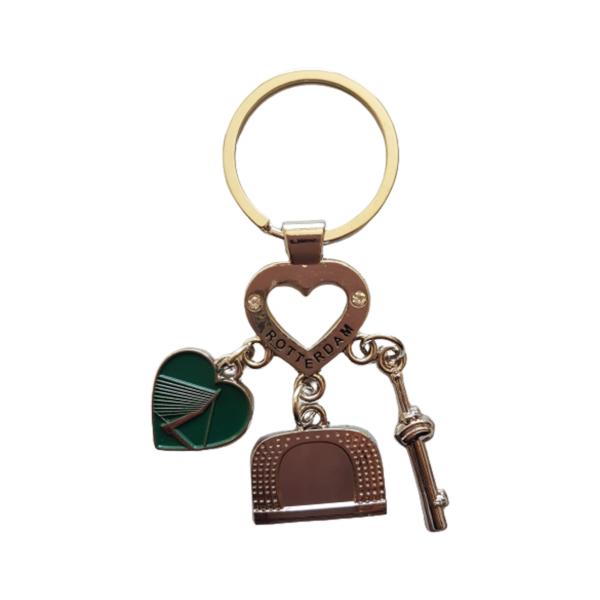 Afbeelding van Rotterdamse sleutelhanger bedels hart 