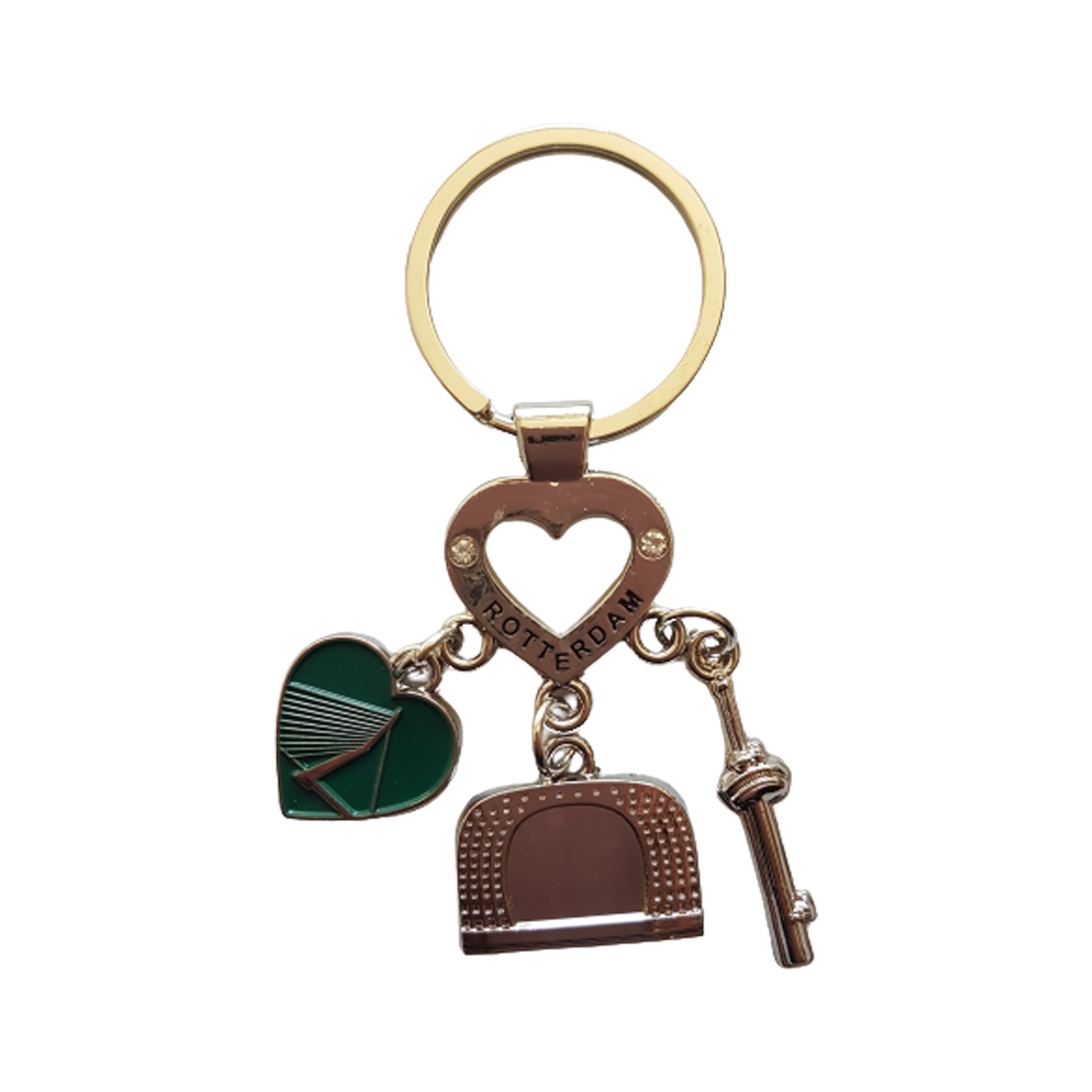 Afbeelding van Rotterdamse sleutelhanger bedels hart 