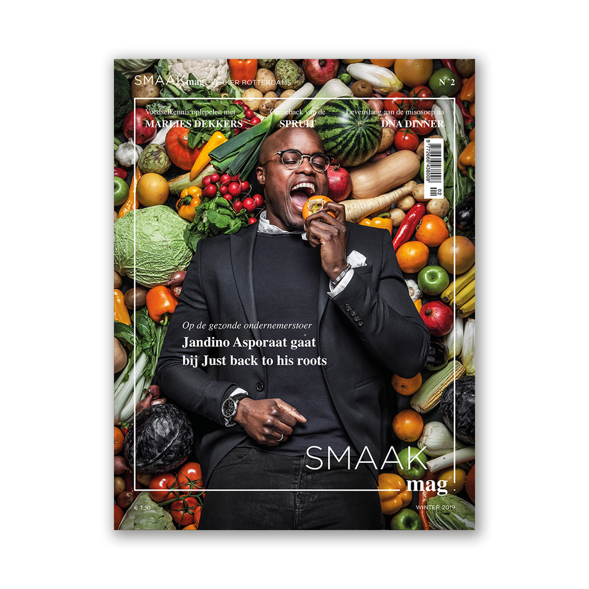 Afbeelding van SMAAKmag. editie 2 met op de cover Jandino Asporaat