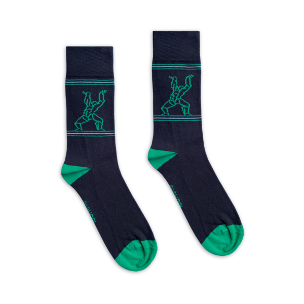 Afbeelding Rotterdamse sokken Zadkine De verwoeste stad