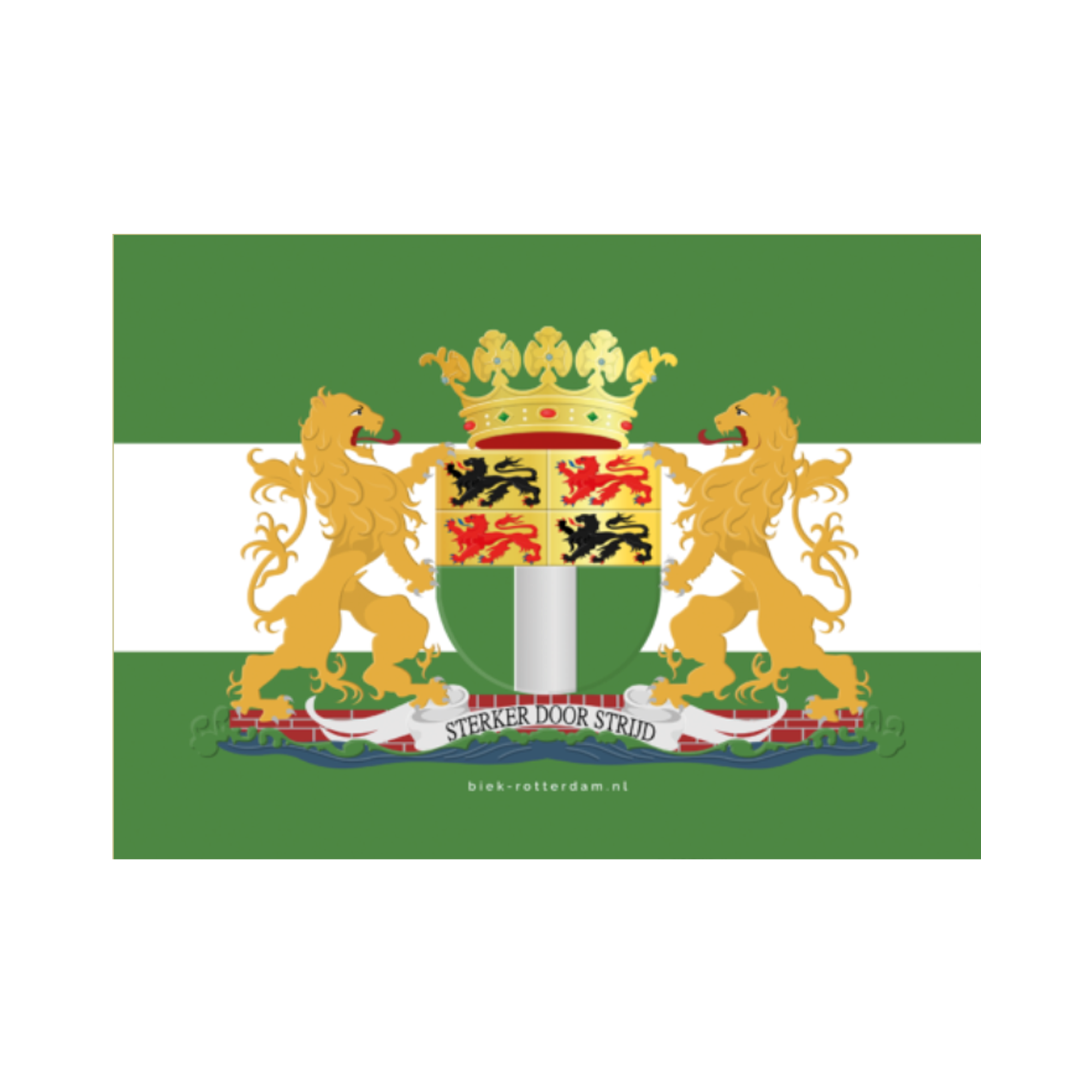 Afbeelding Stickers Rotterdam Sterker door Strijd 