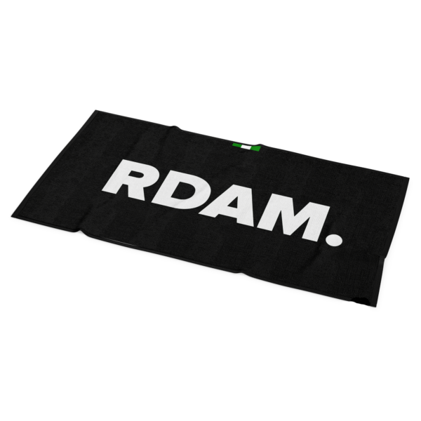 Afbeelding van Rotterdams strandlaken RDAM. (zwart)