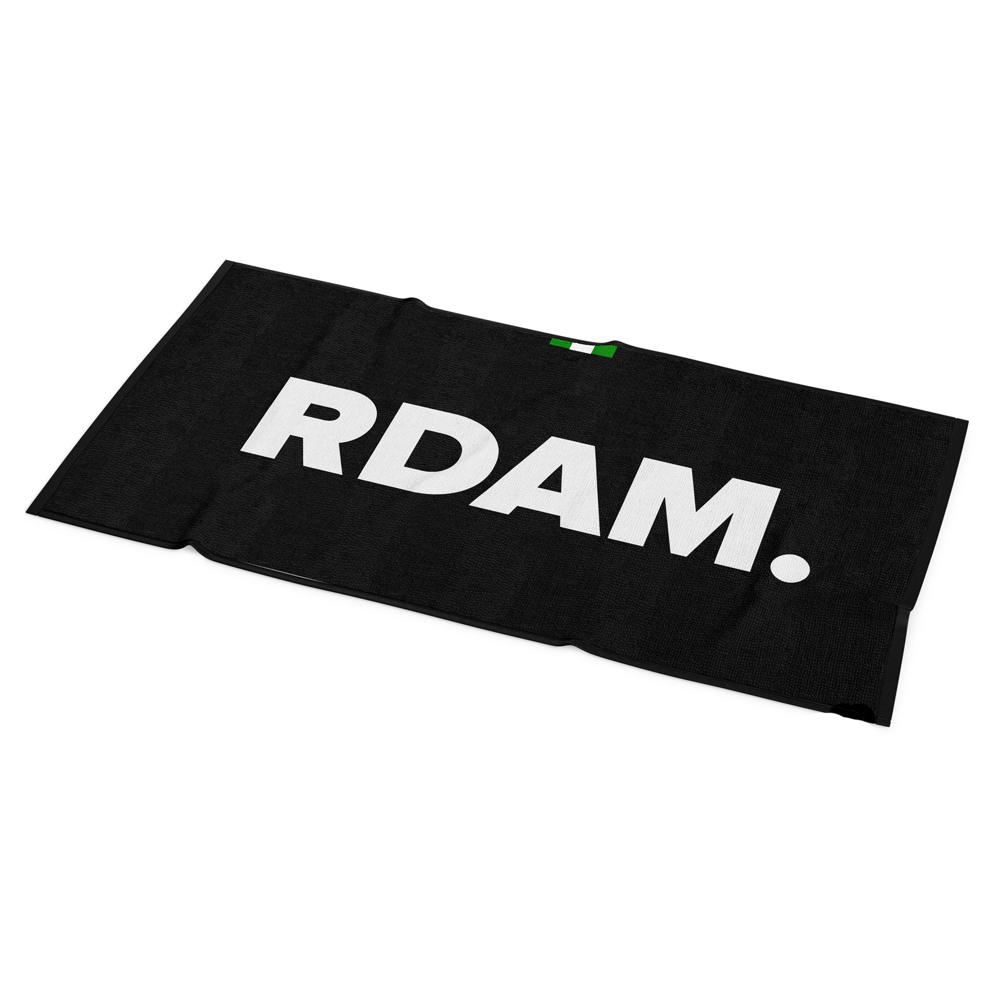 Afbeelding van Rotterdams strandlaken RDAM. (zwart)