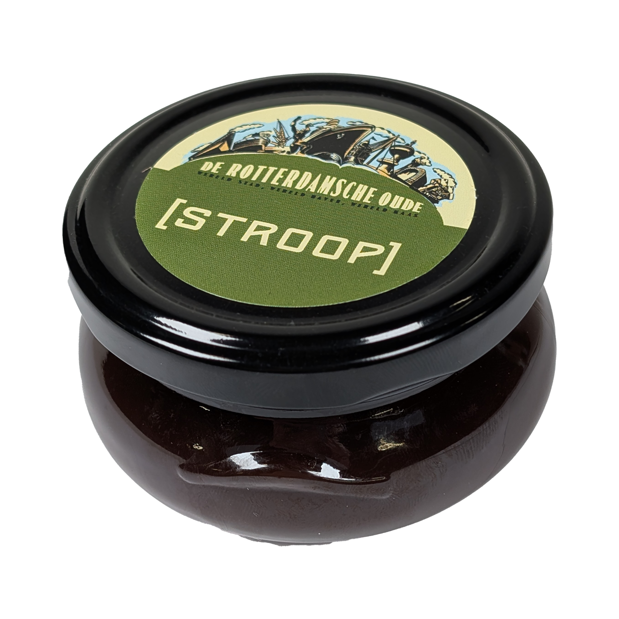 Afbeelding van potje stroop van Rotterdamsche Oude