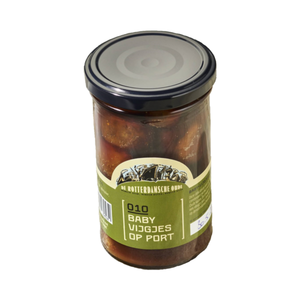 Afbeelding van  potje  vijgen op port van Rotterdamsche Oude