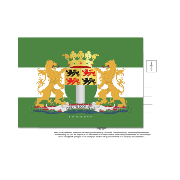 Afbeelding van Sterker door strijd ansichtkaart.