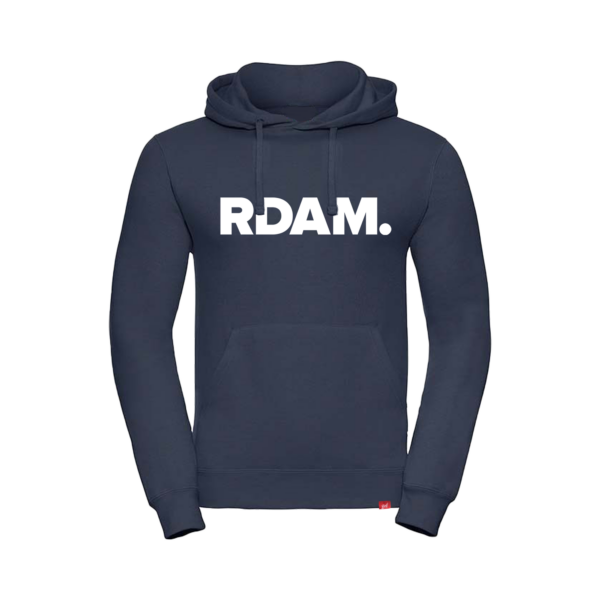 Afbeelding van hoodie RDAM.  donkerblauw 