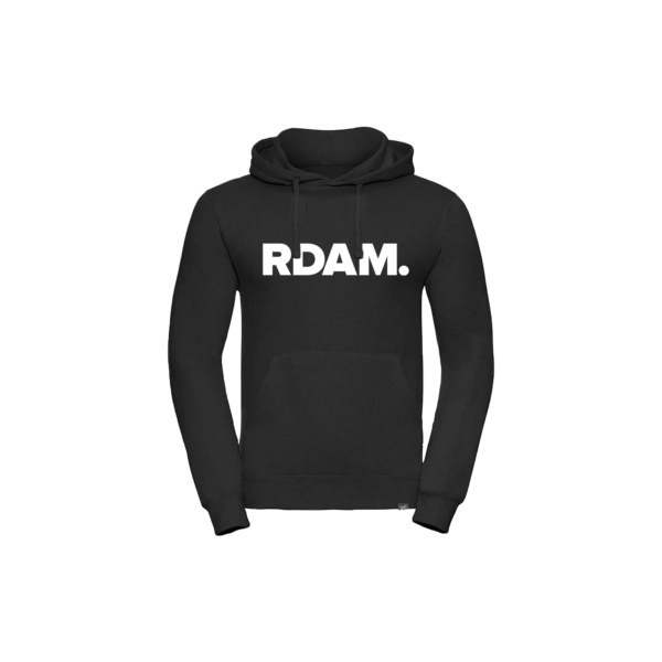 Afbeelding van hoodie RDAM. in de kleur zwart voor kids. 