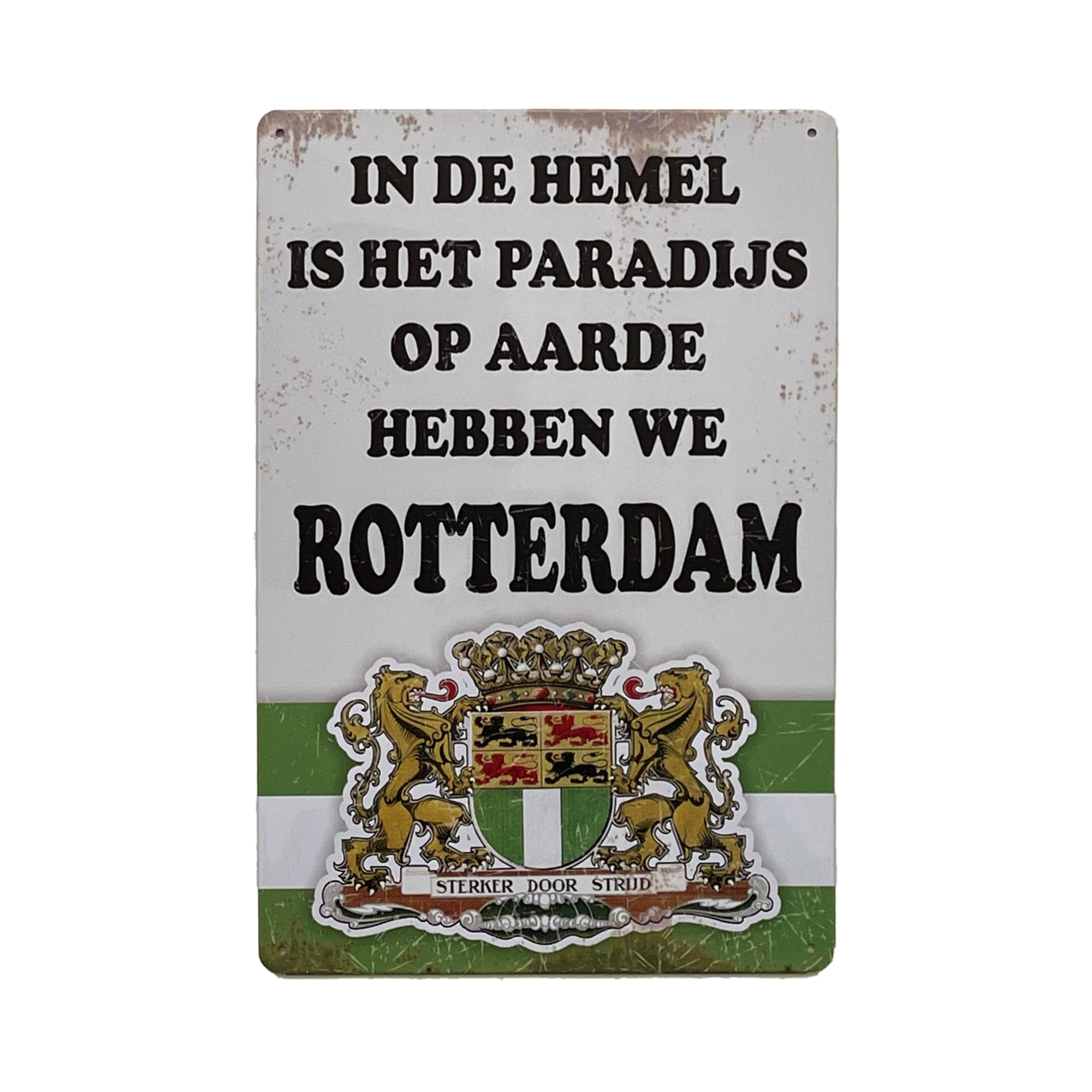 Afbeelding van metalen wandbord "In de hemel..." 