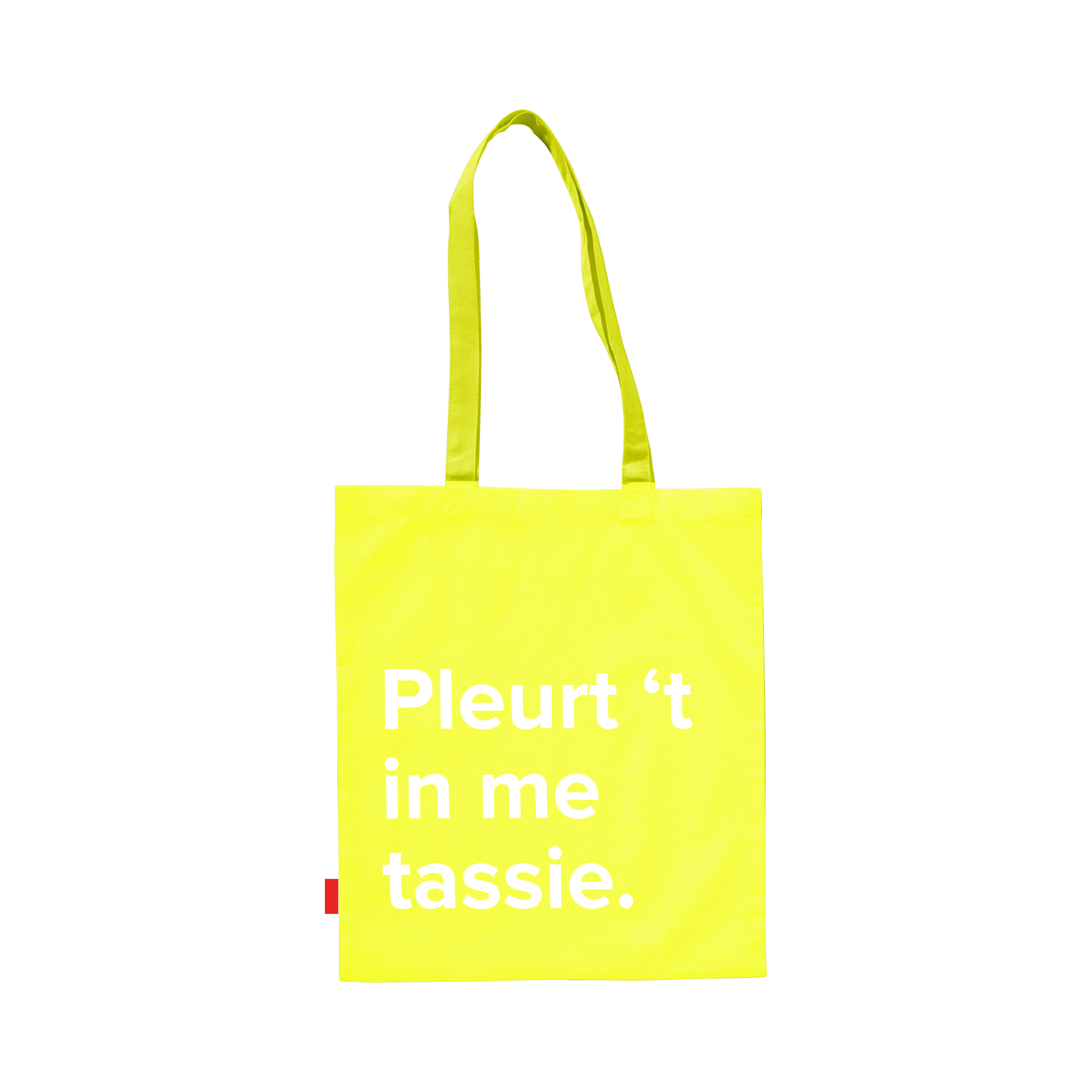 Afbeelding "Pleurt 't in me tassie" geel