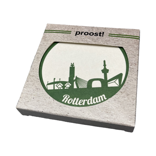 Afbeelding van Rotterdamse bierviltjes met skyline 