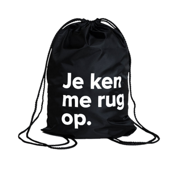 Afbeelding Rugzak "Je ken me rug op"