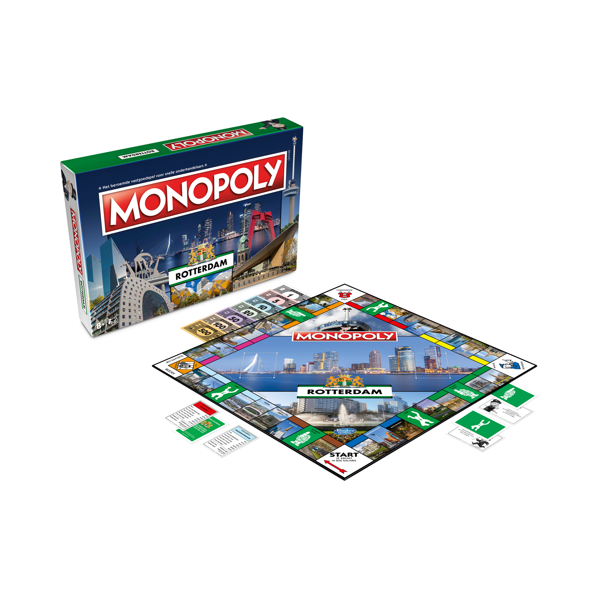 Afbeelding van het Rotterdamse Monopoly spel