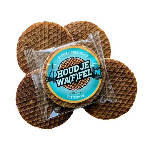 Afbeelding van de lekkerste stroopwafel "Houd je waf(f)el"