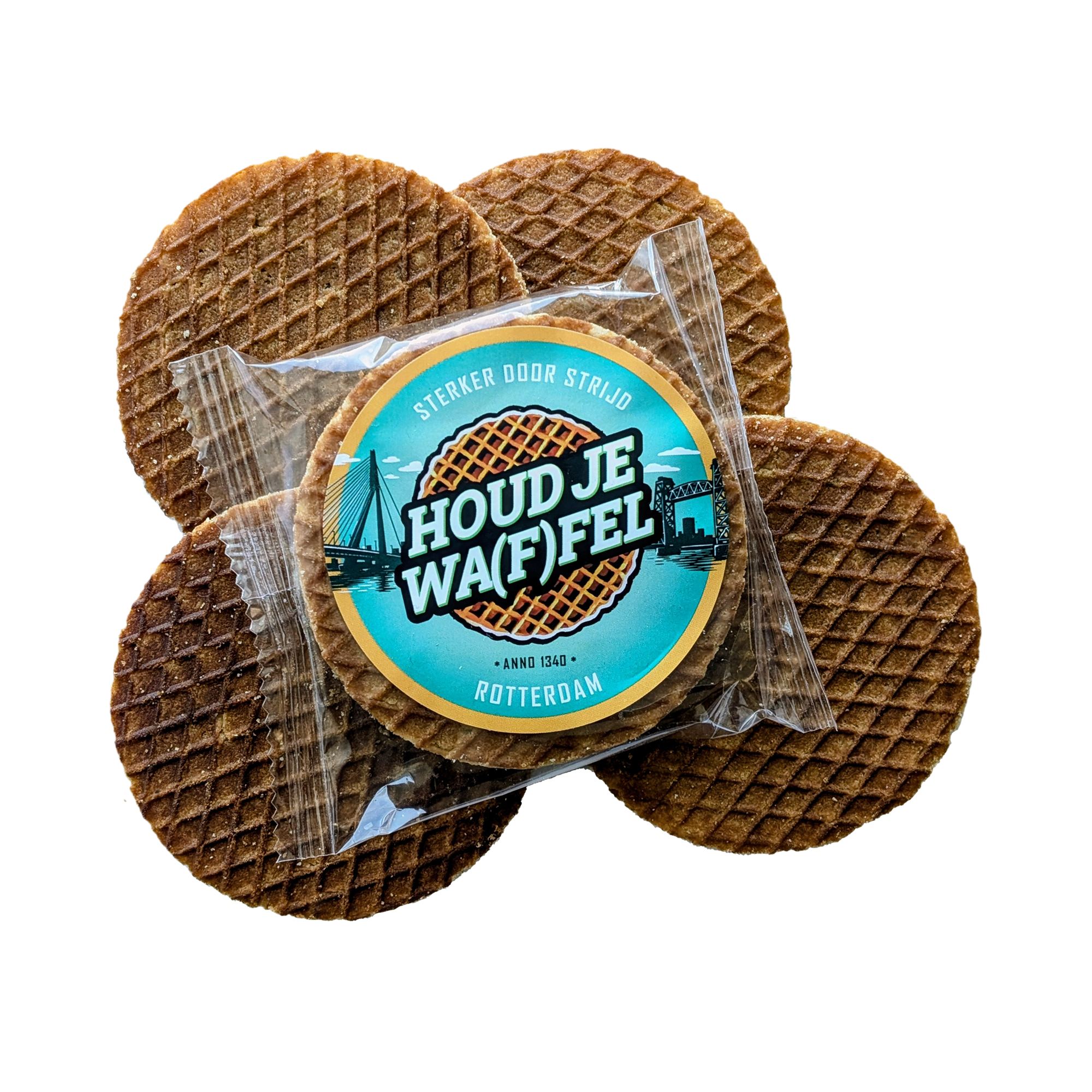 Afbeelding van de lekkerste stroopwafel "Houd je waf(f)el"