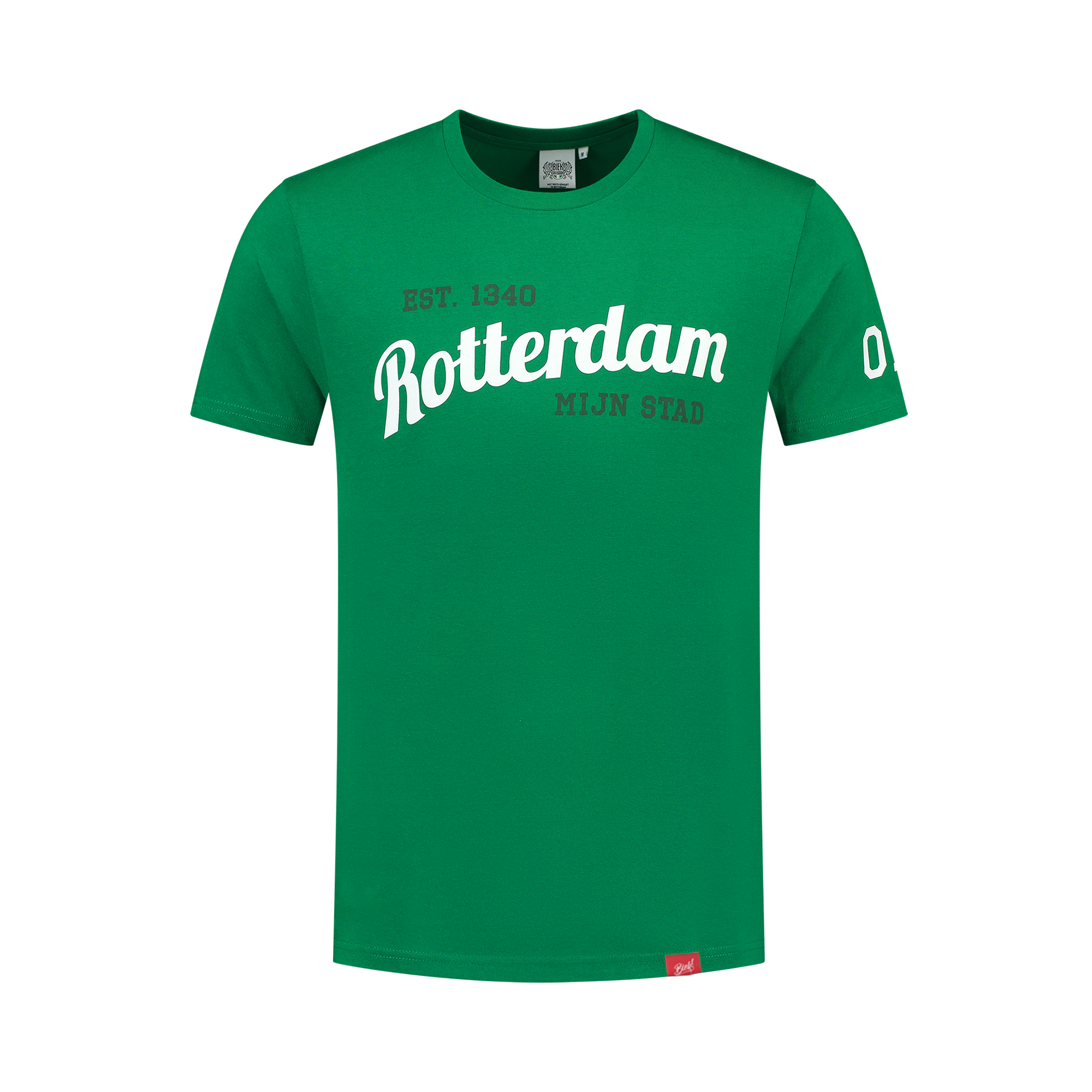 Afbeelding van groen 010 shirt "Rotterdam mijn stad"