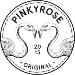 Logo  Pinky Rose: natuurlijke, handgemaakte siropen.